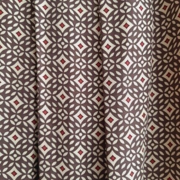 AK ANNE KLEIN / 100% Silk Plisse Pleated A-line Skirt Geo Print Sz 6 - Picture 3 of 10